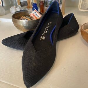 Rothy's The Point Black and Blue Women's Flats